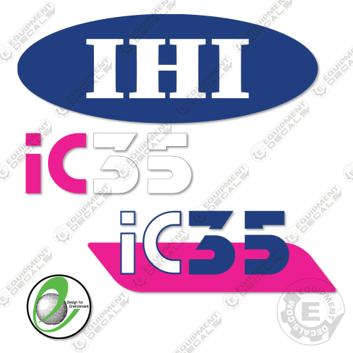 Fits IHI IC35 Decal Kit Crawler Carrier ic, ic35, ihi