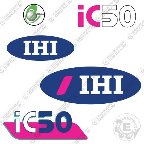 Fits IHI IC50 Decal Kit Crawler Carrier 50, ic, ihi