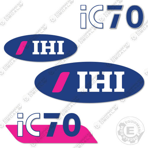 Fits IHI IC70 Decal Kit Crawler Carrier ic, ihi, IHI70