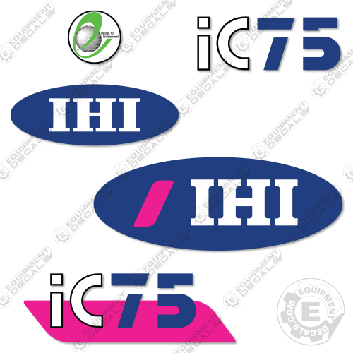 Fits IHI IC75 Decal Kit Crawler Carrier ic, ic75, ihi