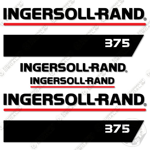 Fits Ingersoll-Rand 375 Decal Kit Compressor decal kit