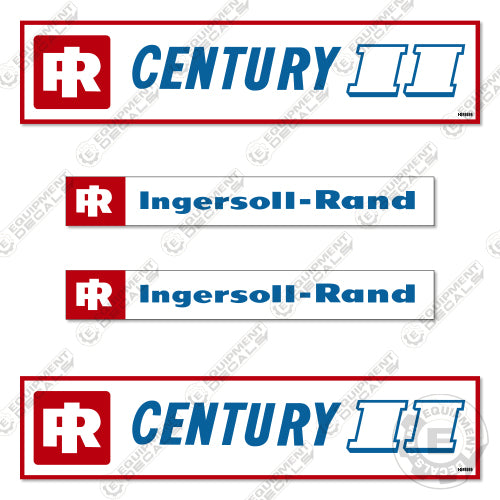 Fits Ingersoll Rand Century 2 Decal Kit Air Compressor decal kit, ii