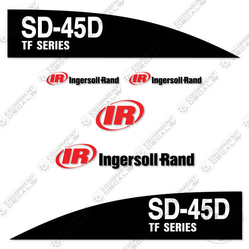 Fits Ingersoll-Rand SD-45D TF Series Decal Kit Roller 45d, decal kit, ingersoll, ingersoll-rand, ingersollrand, rand, sd, sd45, sd45d