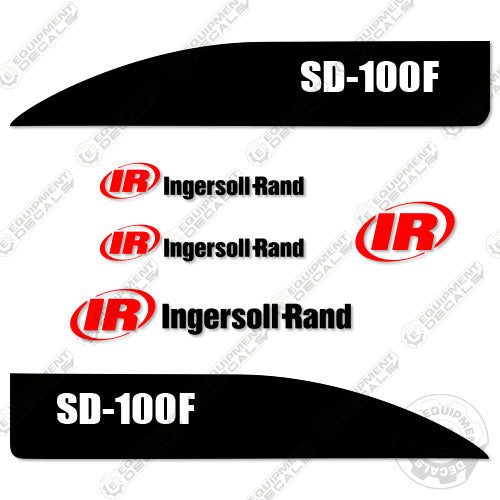 Fits Ingersoll-Rand SD-100F Decal Kit Roller 100, 100f, decal kit, sd100, sd100f