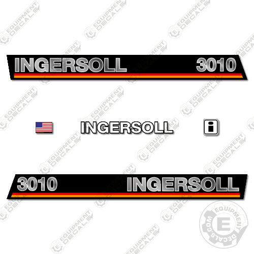 Fits Ingersoll 3010 Decal Kit Mower 3010, decal kit, power steering