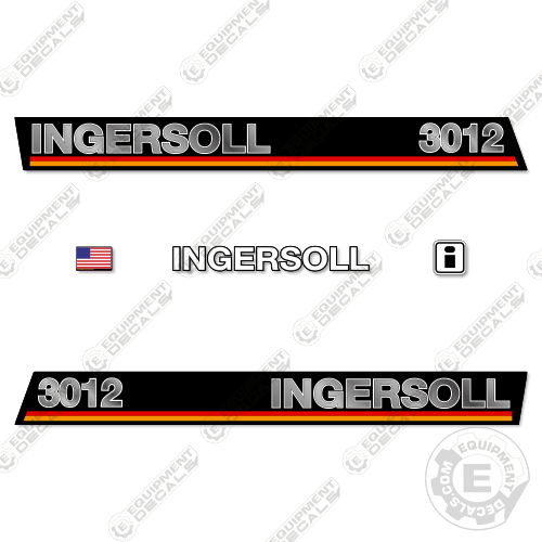 Fits Ingersoll 3012 Decal Kit Mower decal kit