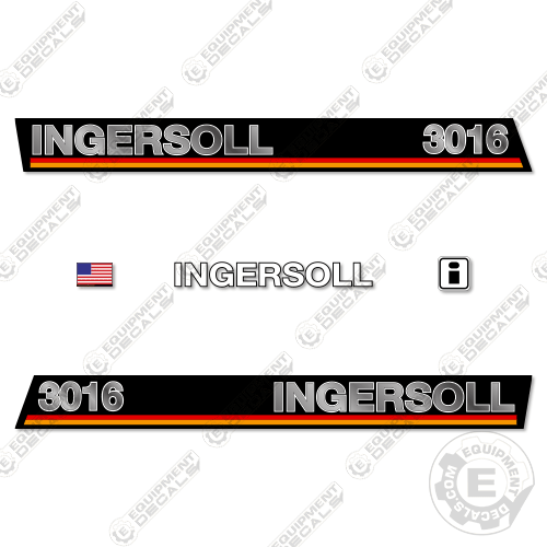 Fits Ingersoll 3016 Decal Kit Mower decal kit