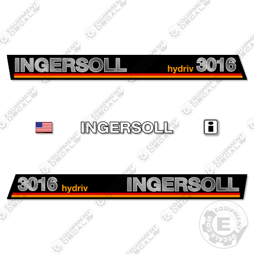 Fits Ingersoll 3016 Hydriv Decal Kit Mower decal kit