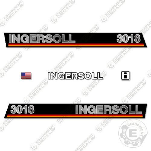 Fits Ingersoll 3018 Decal Kit Mower 3018, decal kit