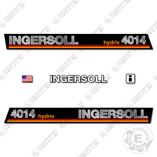 Fits Ingersoll 4014 Hydriv Decal Kit Mower decal kit, power steering