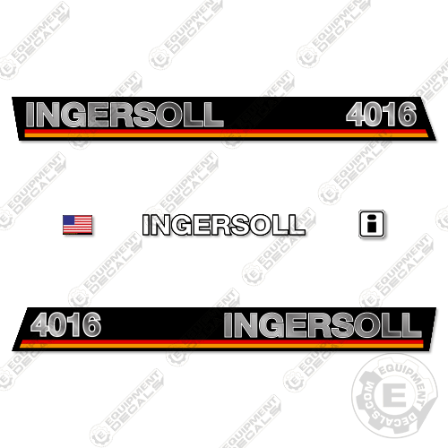 Fits Ingersoll 4016 Decal Kit Mower decal kit