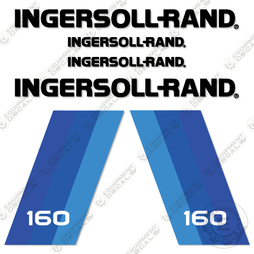 Fits Ingersoll-Rand 160 Decal Kit Compressor decal kit