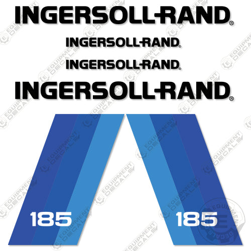 Fits Ingersoll-Rand 185 Decal Kit Compressor decal kit