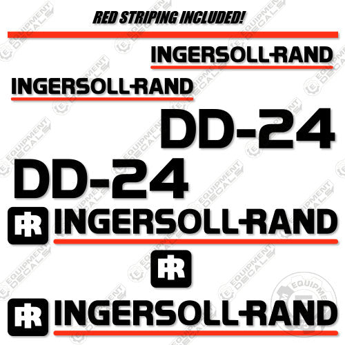 Fits Ingersoll-Rand DD-24 Roller Decal Kit (Style 2) decal kit