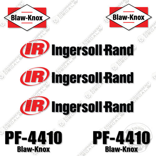 Fits Ingersoll-Rand PF-4410 Decal Kit Paver 4410, ingersoll, ingersoll-rand, ingersollrand, PF, pf-4410, pf4410, rand