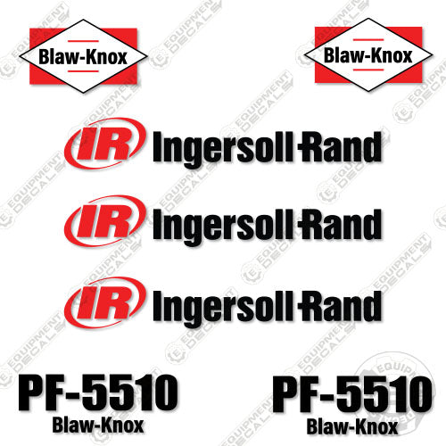 Fits Ingersoll-Rand PF-5510 Decal Kit Paver 5510, ingersoll, ingersoll-rand, ingersollrand, PF, PF 5510, rand