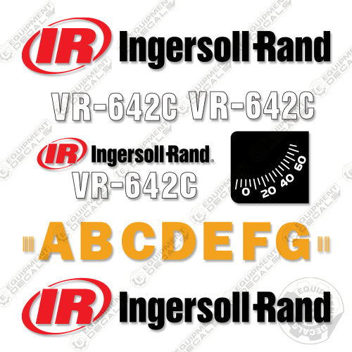 Fits Ingersoll Rand VR-642C Decal Kit Telehandler Forklift decal kit, telescopic