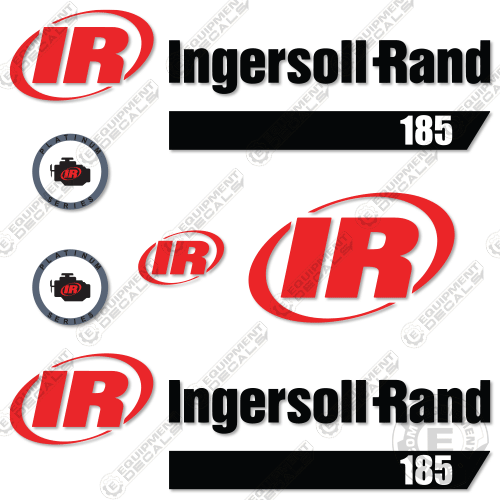 Fits Ingersoll-Rand 185 Decal Kit Roller (Platinum) 185, DD, decal kit, ingersoll, ingersoll-rand, ingersollrand, rand