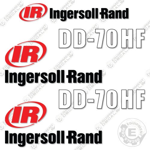 Fits Ingersoll-Rand DD-70HF Decal Kit Asphalt Compactor 70, DD, DD-70, decal kit, ingersoll, ingersoll-rand, ingersollrand, rand