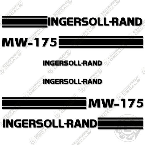 Fits Ingersoll-Rand MW-175 Decal Kit Asphalt Milling Machine decal kit, ingersoll, ingersoll-rand, ingersollrand, mw, mw175, rand