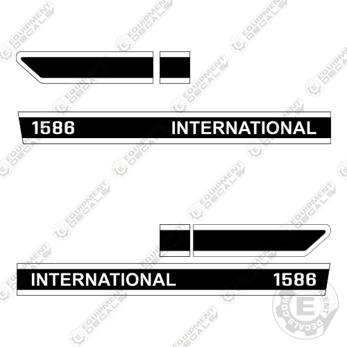 Fits International 1586 Decal Kit Tractor 1586, decal kit, int