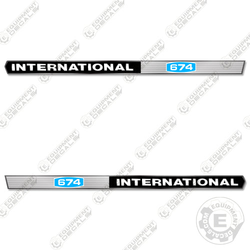 Fits International 674 Decal Kit Tractor decal kit