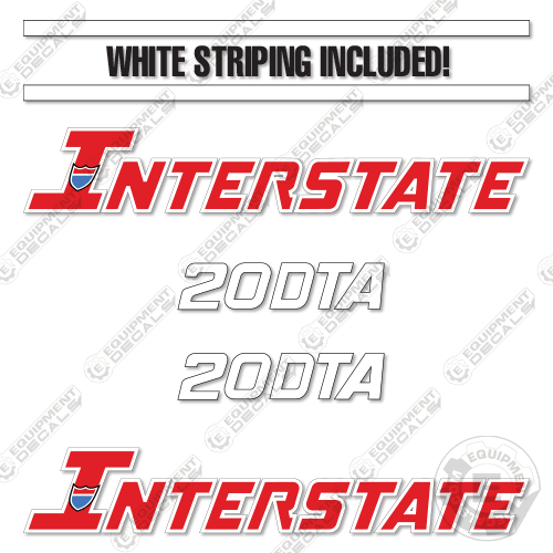 Fits Interstate 20DTA Decal Kit 20, 20dta, decal kit