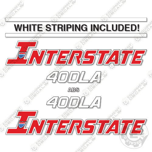 Fits Interstate 40DLA Decal Kit (Set of 2) decal kit