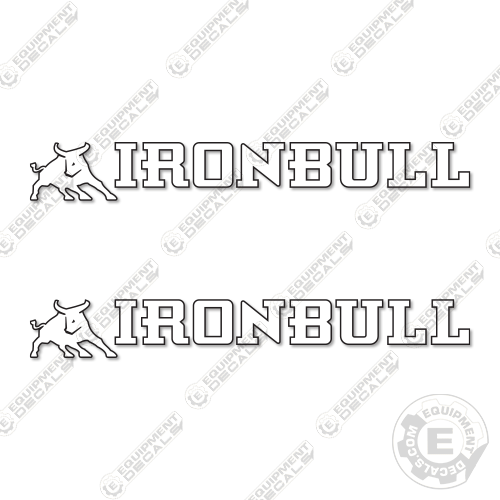 Fits Ironbull Logo Decal Kit Trailer (22.5" Wide) decal kit