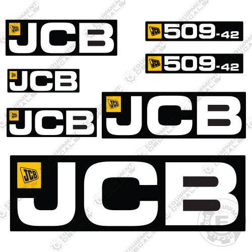 Fits JCB 509-42 Telehandler Decal Kit Loadall Full Set 509, decal kit