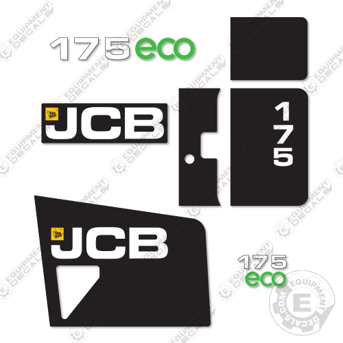 Fits JCB 175 ECO Decal Kit Skid Steer 175, 175 eco, decal kit