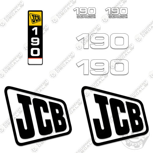 Fits JCB 190 Decals Kit Skid Steer decal kit