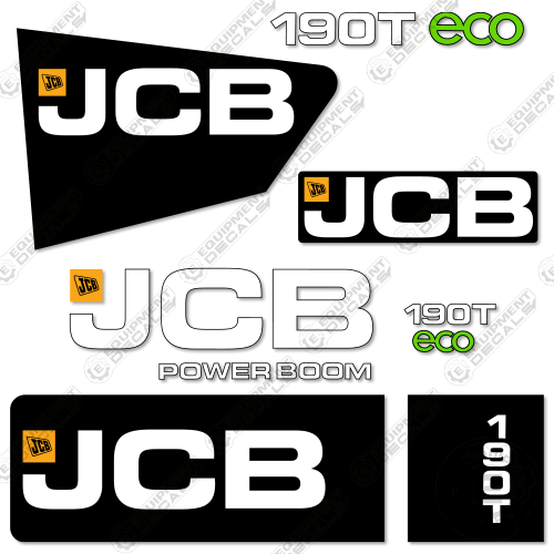 Fits JCB 190T Decal Kit Skid Steer 190, 190t, decal kit