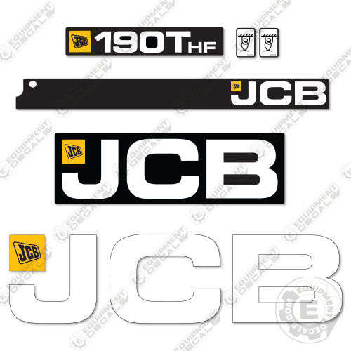 Fits JCB 190T HF Decals Kit Skid Steer Replacement Decals decal kit