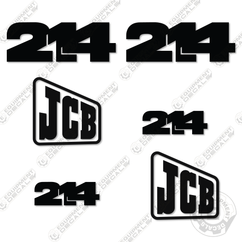 Fits JCB 214 Decal Kit Backhoe 214, decal kit