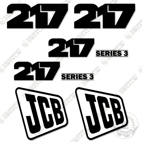 Fits JCB 217 Decal Kit Backhoe 217, decal kit