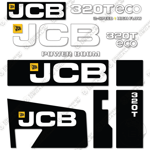 Fits JCB 320T Decal Kit Skid Steer (2015) 320, 320t, decal kit, eco, jcb, jcb320