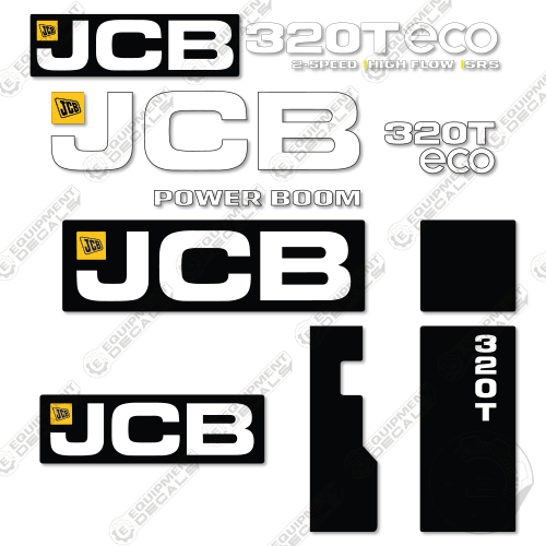 Fits JCB 320T Decal Kit Skid Steer (2017) 320, 320t, decal kit, eco, jcb, jcb320