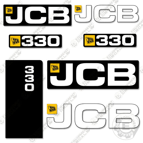 Fits JCB 330 Decal Kit Skid Steer 330, decal kit