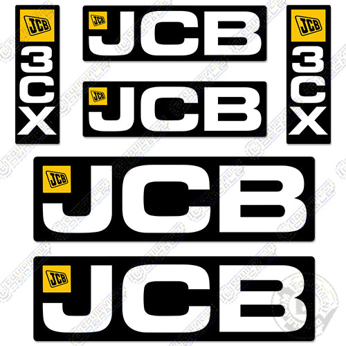 Fits JCB 3CX Decal Kit Backhoe 3, CX, decal kit