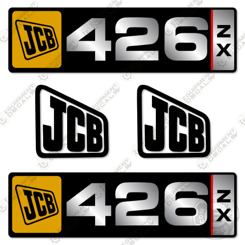 Fits JCB 426ZX Decal Kit Wheel Loader 426, 426zx, decal kit, ht