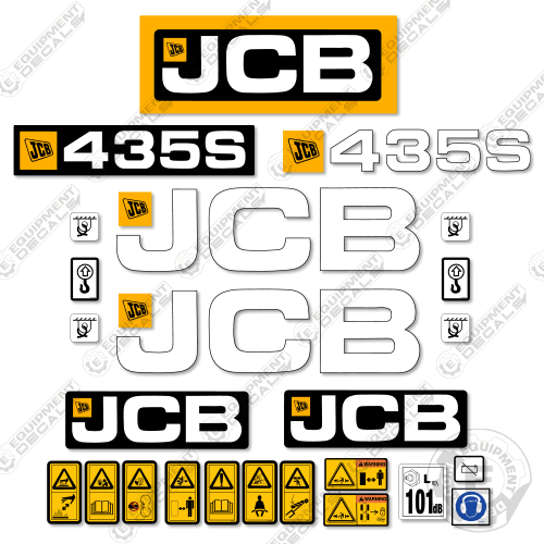 Fits JCB 435S Decal Kit Wheel Loader 435, 435s, decal kit, ht