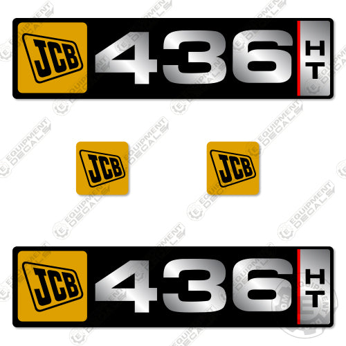 Fits JCB 436HT Decal Kit Wheel Loader 436, 436-ht, decal kit, ht