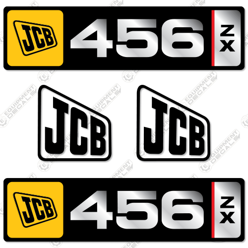 Fits JCB 456ZX Decal Kit Wheel Loader 456, 456zx, decal kit, ht