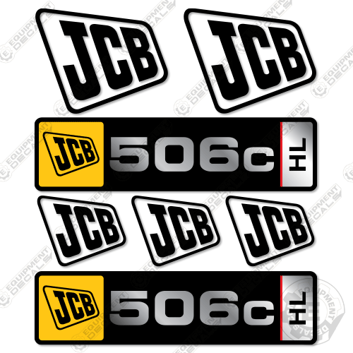 Fits JCB 506C HL Decal Kit Telehandler 506, 506c, 506chl, decal kit