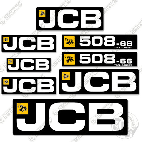 Fits JCB 508-66 Decal Kit Telehandler 508, 508-66, 50866, 66, decal kit