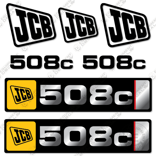 Fits JCB 508C Decal Kit Telehandler 508, 508c, decal kit