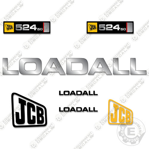 Fits JCB 524-50 Decal Kit Telehandler (2005 -2011) 50, 524, 524-50, 52450, decal kit