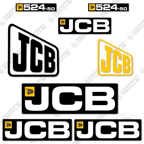 Fits JCB 524-50 Decal Kit Telehandler (2012 - 2014) 50, 524, 524-50, 52450, decal kit