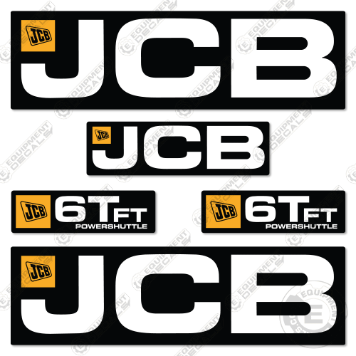 Fits JCB 6T FT Decal Kit Site Dumper 6t, 6tft, decal kit, ft